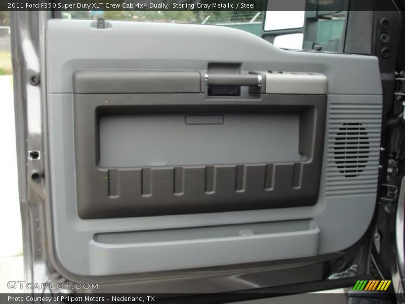 Sterling Gray Metallic / Steel 2011 Ford F350 Super Duty XLT Crew Cab 4x4 Dually