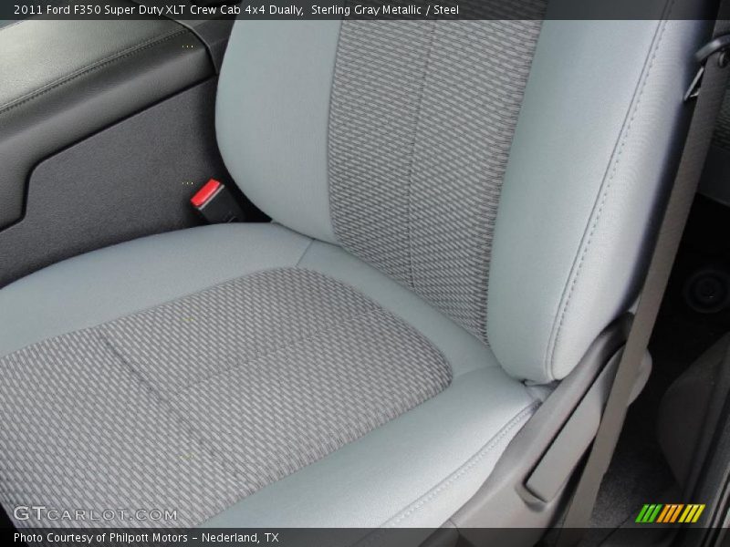 Sterling Gray Metallic / Steel 2011 Ford F350 Super Duty XLT Crew Cab 4x4 Dually