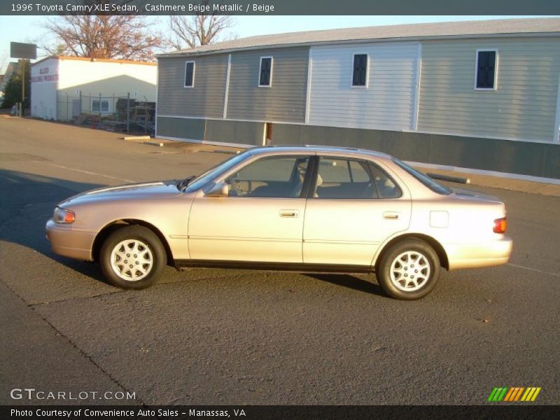 Cashmere Beige Metallic / Beige 1996 Toyota Camry XLE Sedan