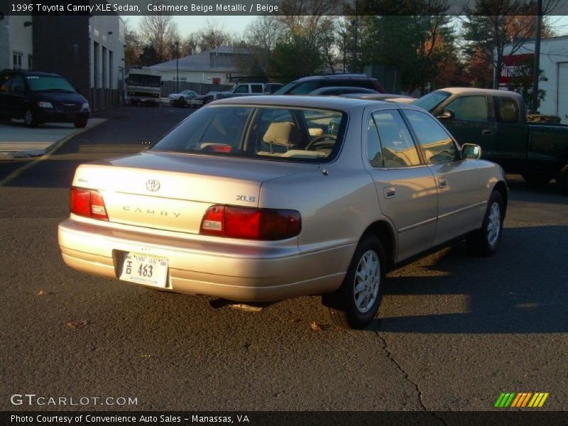 Cashmere Beige Metallic / Beige 1996 Toyota Camry XLE Sedan