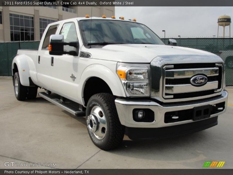 Oxford White / Steel 2011 Ford F350 Super Duty XLT Crew Cab 4x4 Dually