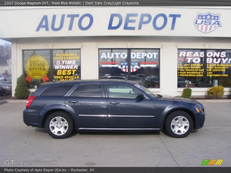 Steel Blue Metallic / Dark Slate Gray/Light Graystone 2007 Dodge Magnum SXT