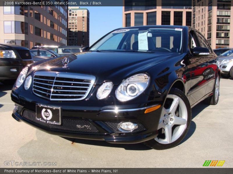 Black / Black 2008 Mercedes-Benz E 350 4Matic Sedan