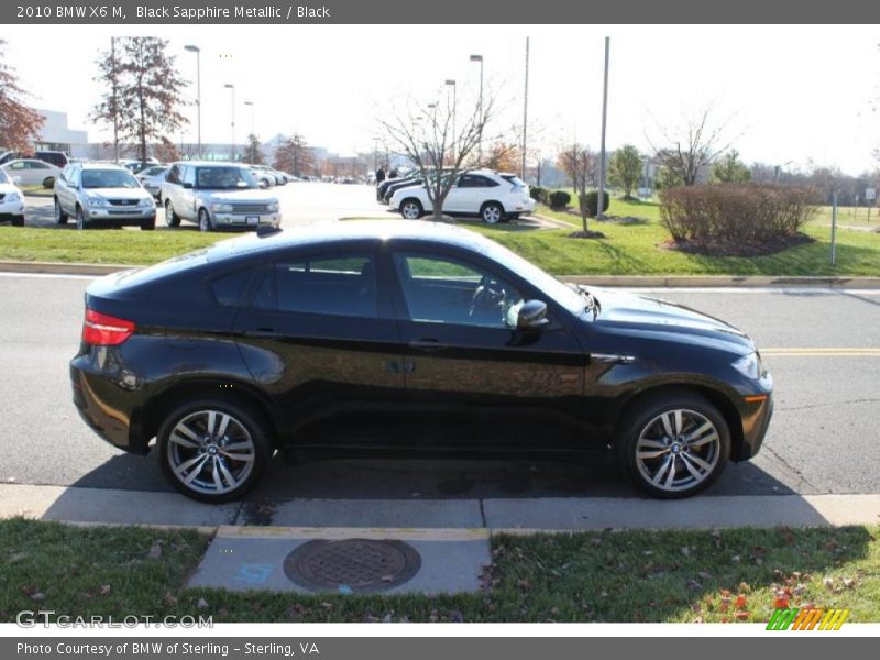 Black Sapphire Metallic / Black 2010 BMW X6 M