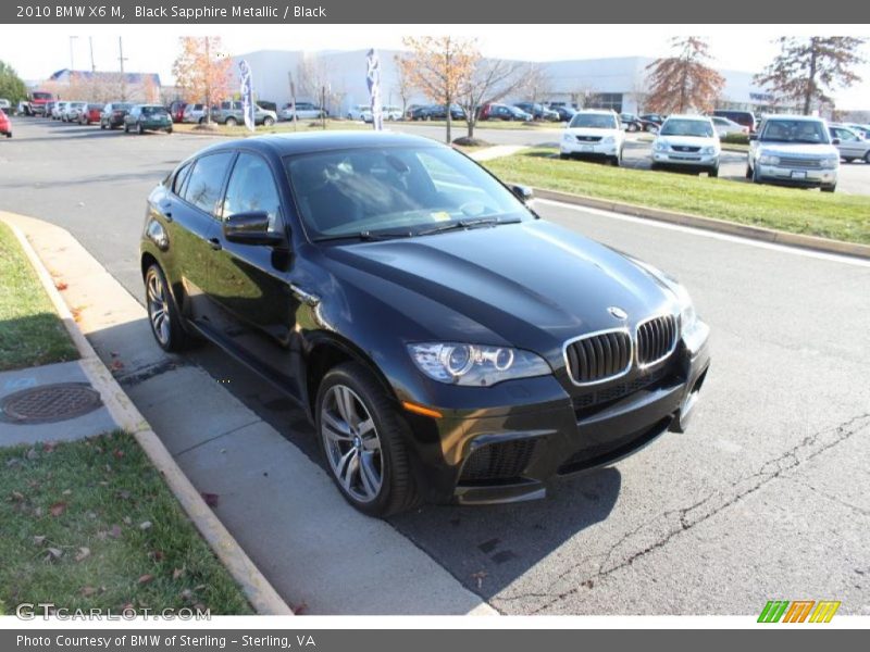 Black Sapphire Metallic / Black 2010 BMW X6 M