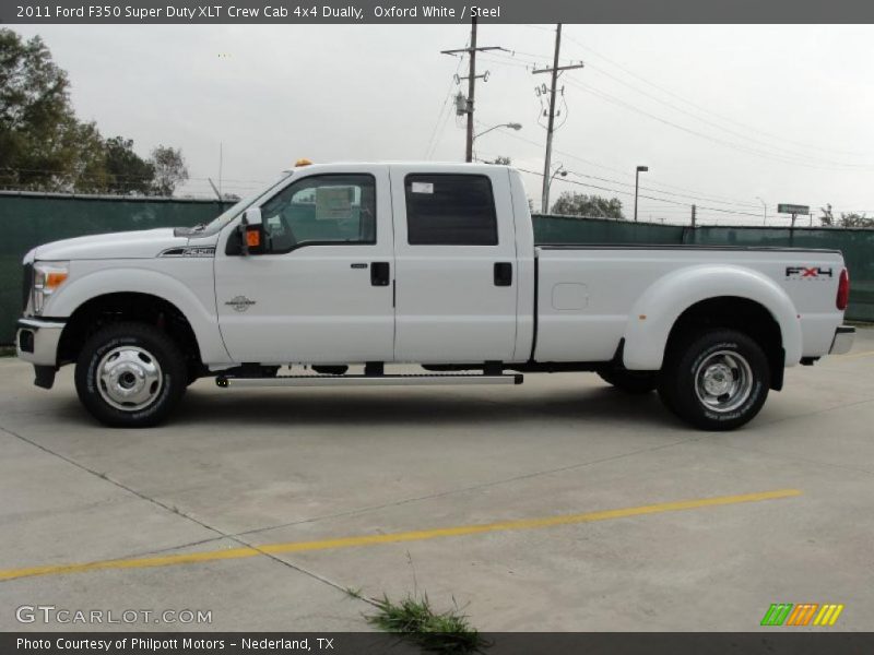 Oxford White / Steel 2011 Ford F350 Super Duty XLT Crew Cab 4x4 Dually