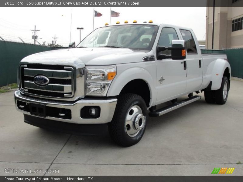 Oxford White / Steel 2011 Ford F350 Super Duty XLT Crew Cab 4x4 Dually