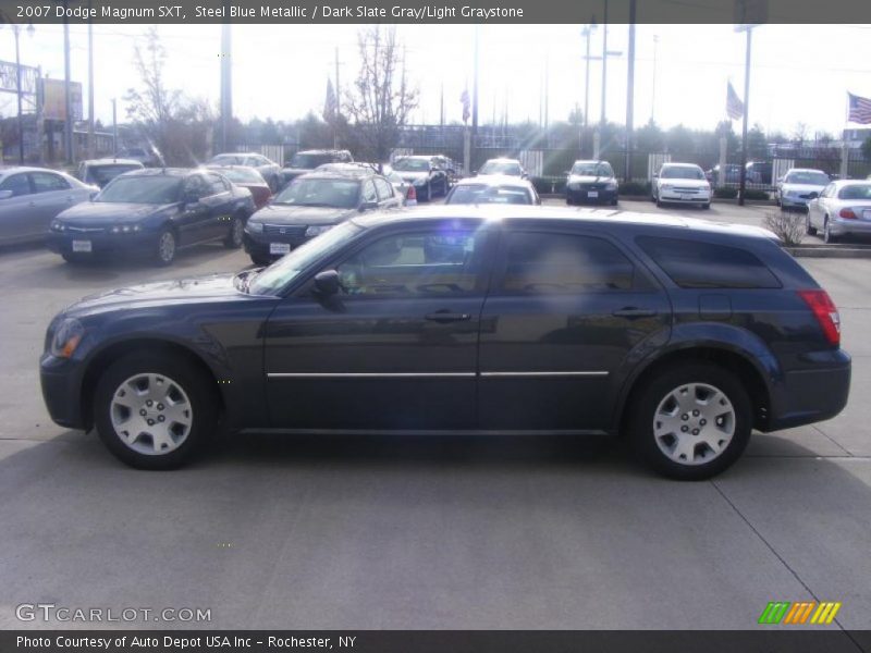 Steel Blue Metallic / Dark Slate Gray/Light Graystone 2007 Dodge Magnum SXT