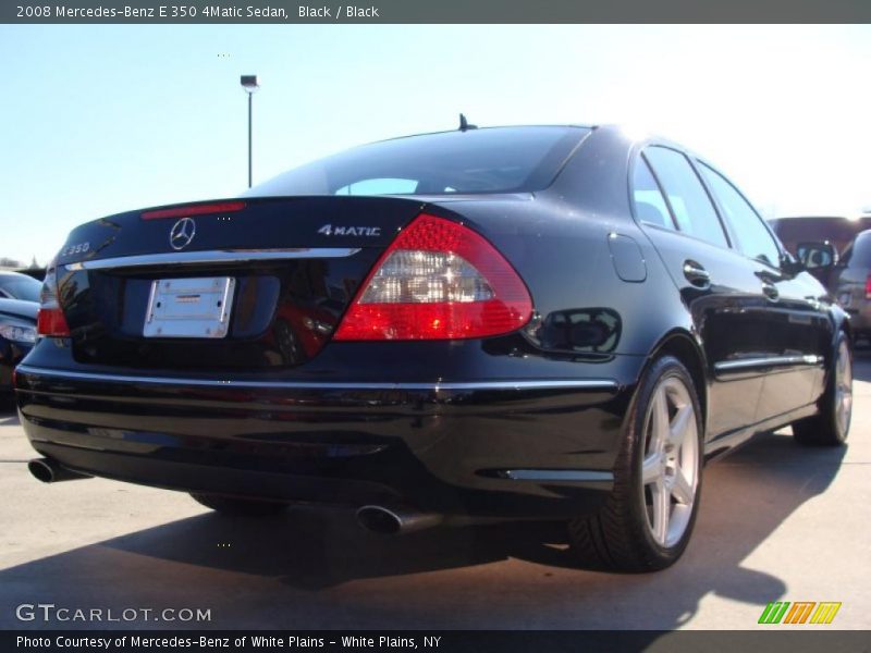 Black / Black 2008 Mercedes-Benz E 350 4Matic Sedan