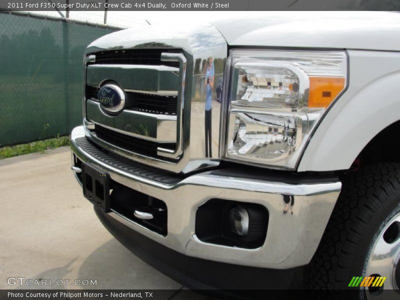 Oxford White / Steel 2011 Ford F350 Super Duty XLT Crew Cab 4x4 Dually