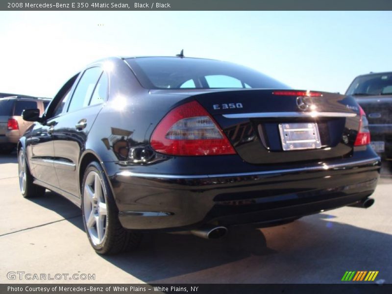 Black / Black 2008 Mercedes-Benz E 350 4Matic Sedan