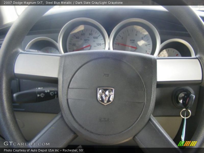 Steel Blue Metallic / Dark Slate Gray/Light Graystone 2007 Dodge Magnum SXT