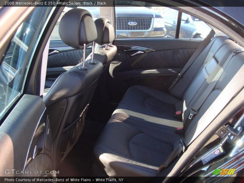 Black / Black 2008 Mercedes-Benz E 350 4Matic Sedan