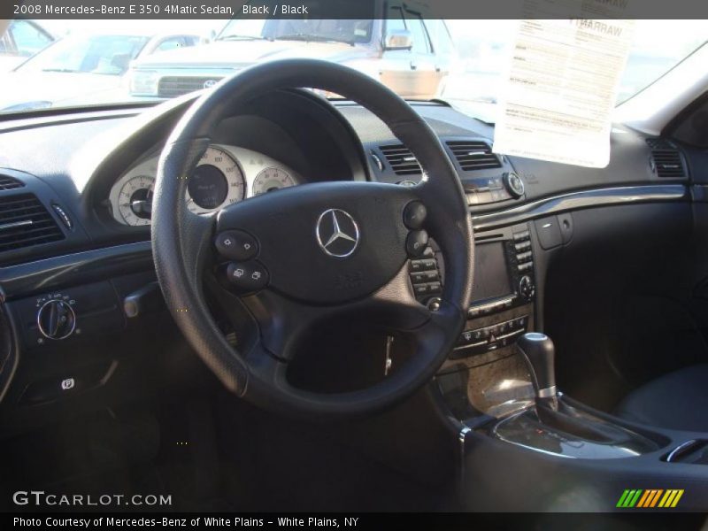 Black / Black 2008 Mercedes-Benz E 350 4Matic Sedan