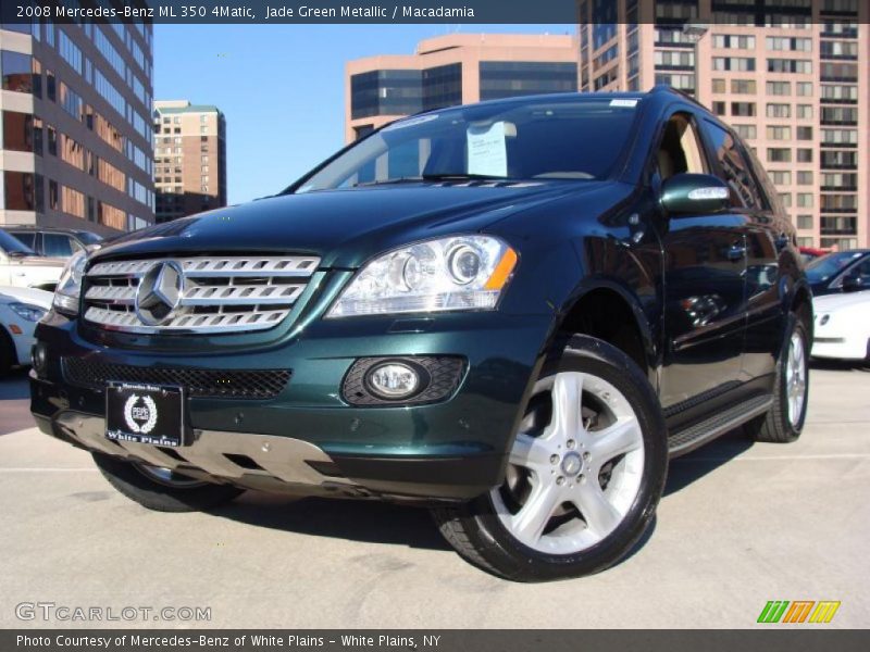 Jade Green Metallic / Macadamia 2008 Mercedes-Benz ML 350 4Matic