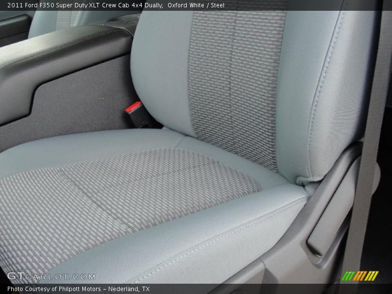  2011 F350 Super Duty XLT Crew Cab 4x4 Dually Steel Interior