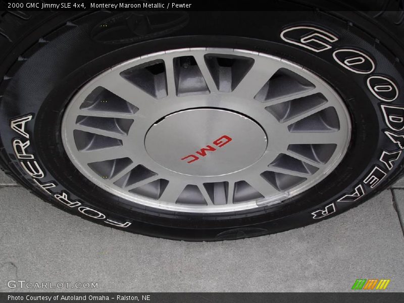 Monterey Maroon Metallic / Pewter 2000 GMC Jimmy SLE 4x4