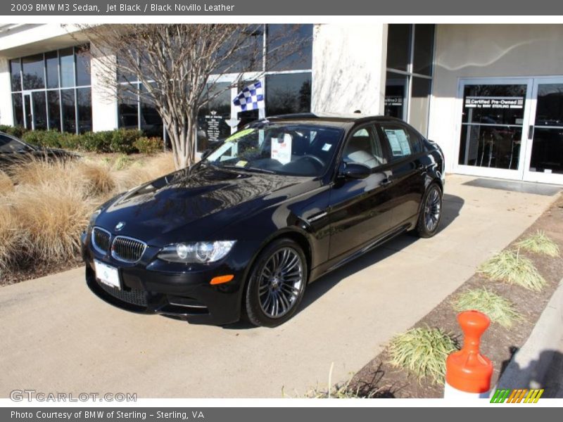 Jet Black / Black Novillo Leather 2009 BMW M3 Sedan