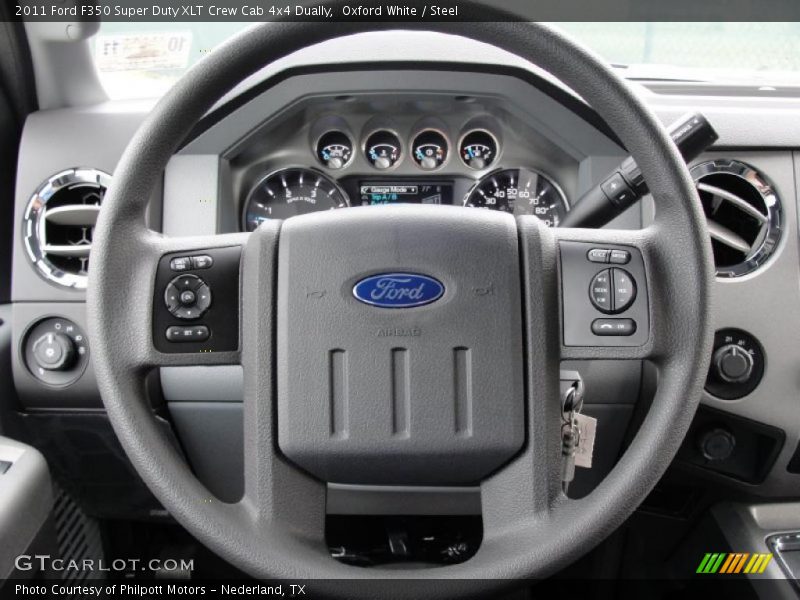  2011 F350 Super Duty XLT Crew Cab 4x4 Dually Steering Wheel