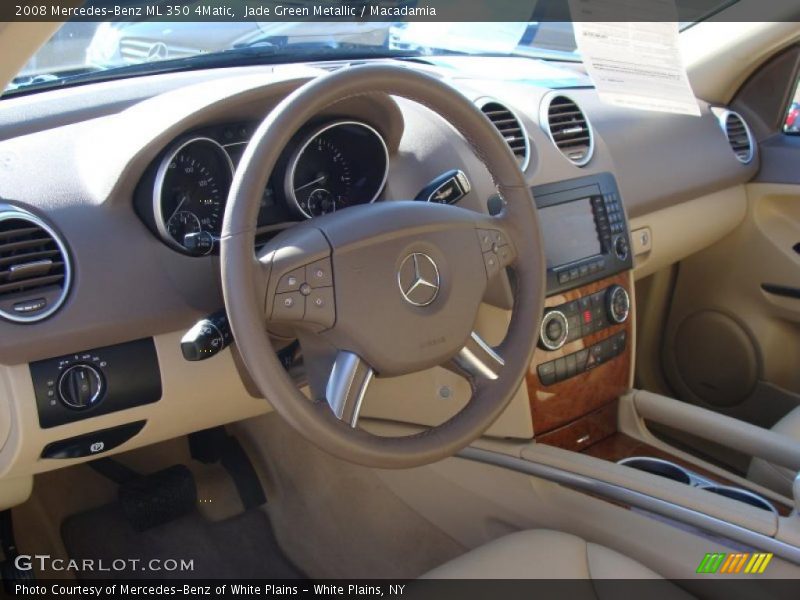 Jade Green Metallic / Macadamia 2008 Mercedes-Benz ML 350 4Matic