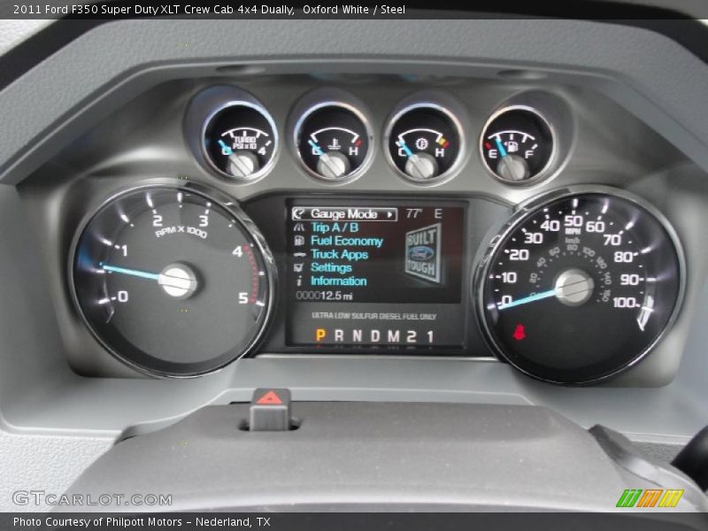  2011 F350 Super Duty XLT Crew Cab 4x4 Dually XLT Crew Cab 4x4 Dually Gauges