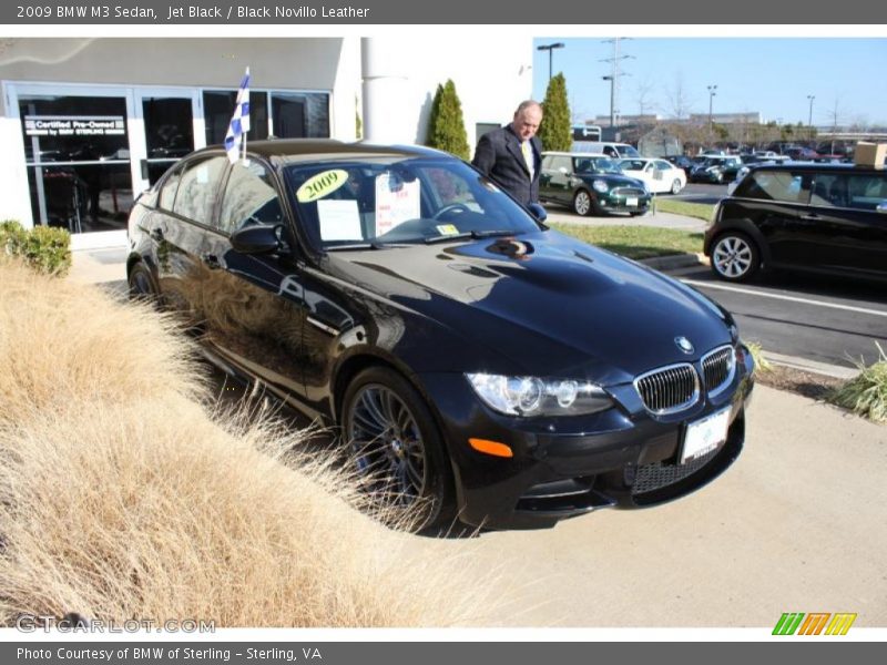 Jet Black / Black Novillo Leather 2009 BMW M3 Sedan