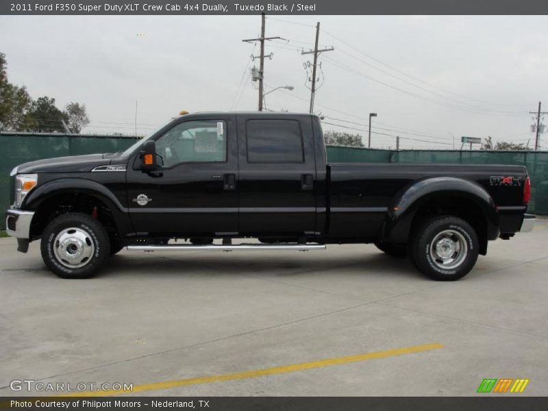 Tuxedo Black / Steel 2011 Ford F350 Super Duty XLT Crew Cab 4x4 Dually