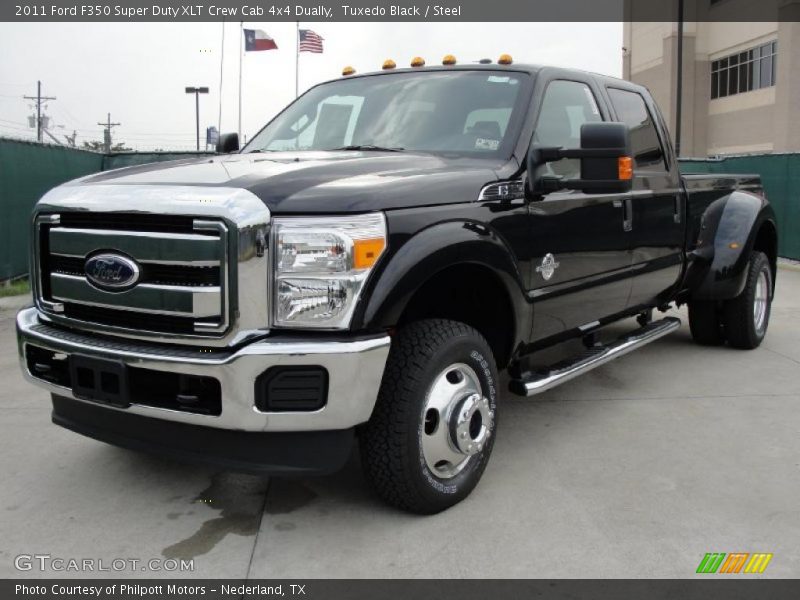 Tuxedo Black / Steel 2011 Ford F350 Super Duty XLT Crew Cab 4x4 Dually