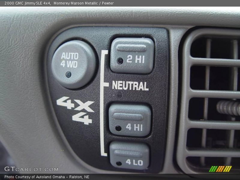 Monterey Maroon Metallic / Pewter 2000 GMC Jimmy SLE 4x4