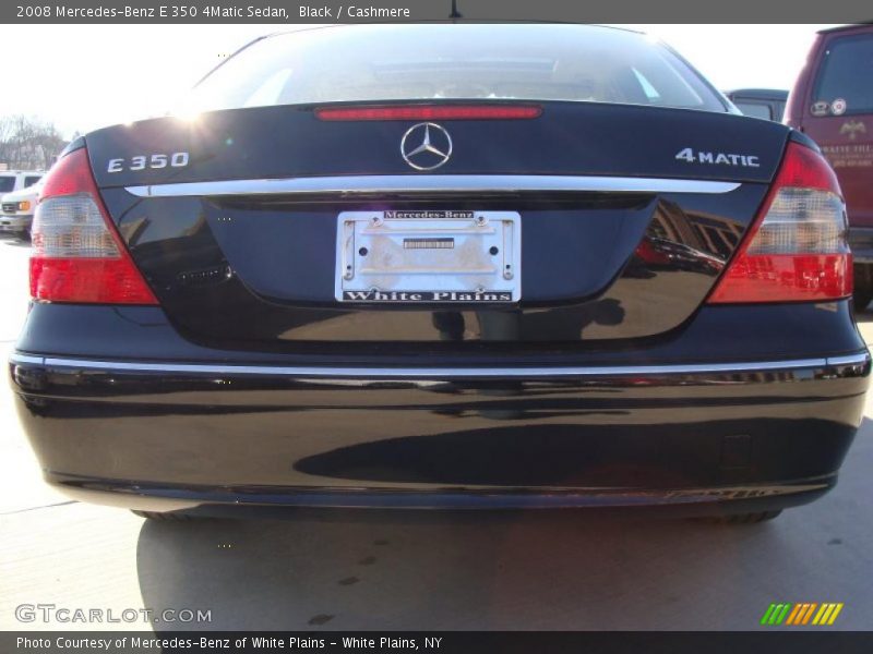 Black / Cashmere 2008 Mercedes-Benz E 350 4Matic Sedan