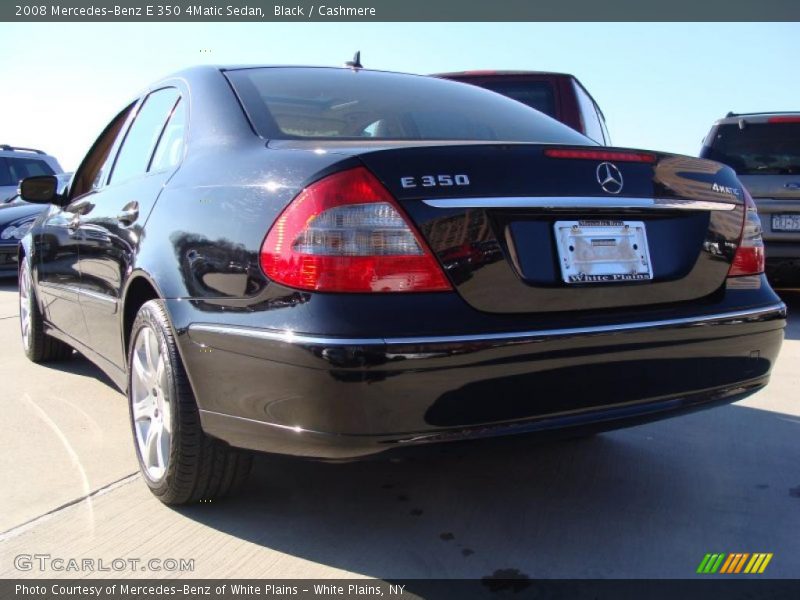 Black / Cashmere 2008 Mercedes-Benz E 350 4Matic Sedan