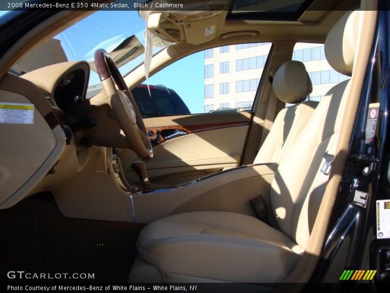 Black / Cashmere 2008 Mercedes-Benz E 350 4Matic Sedan