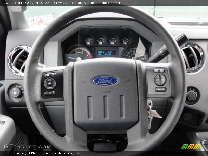 Tuxedo Black / Steel 2011 Ford F350 Super Duty XLT Crew Cab 4x4 Dually