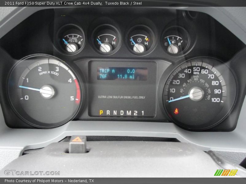  2011 F350 Super Duty XLT Crew Cab 4x4 Dually XLT Crew Cab 4x4 Dually Gauges