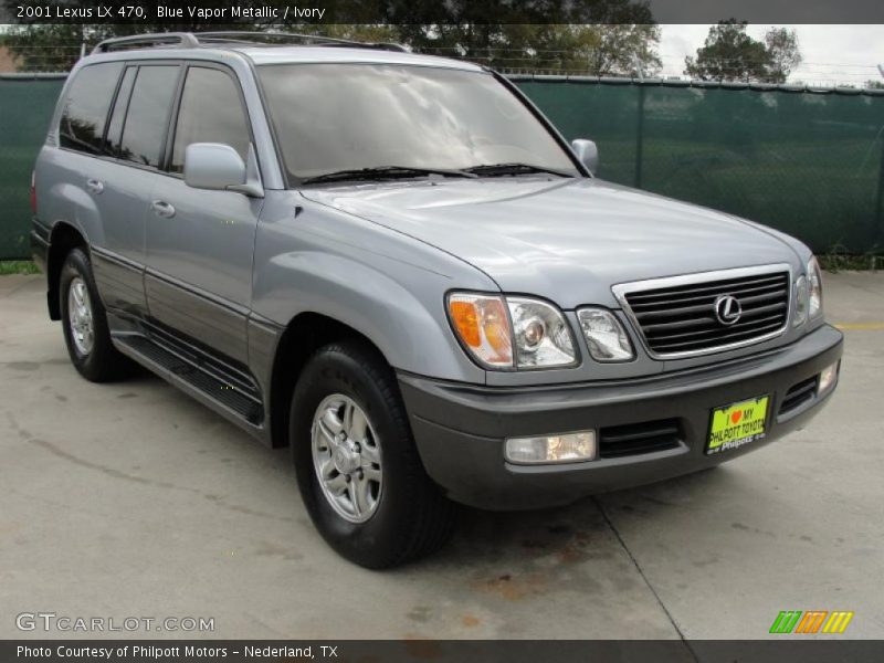 Blue Vapor Metallic / Ivory 2001 Lexus LX 470