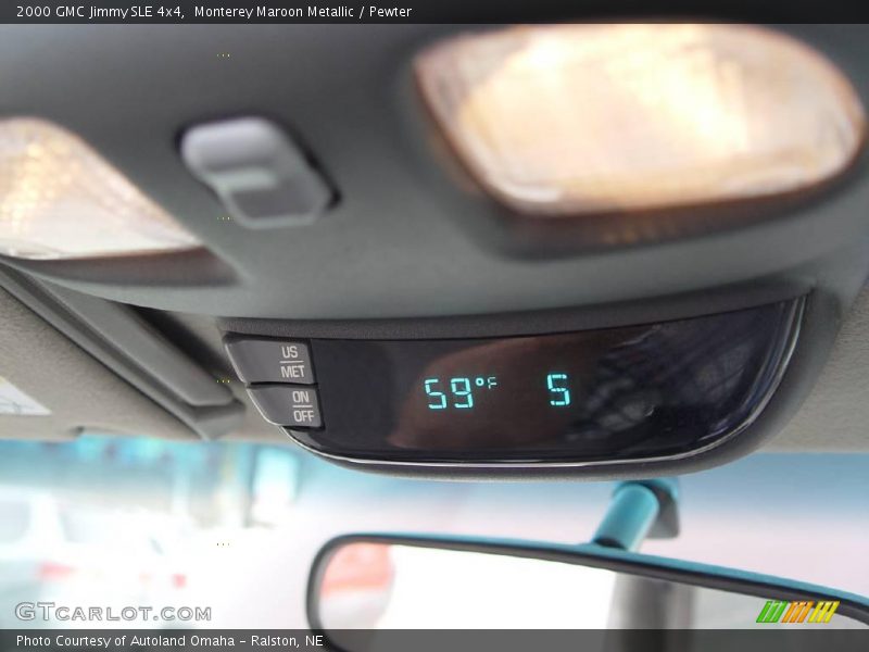 Monterey Maroon Metallic / Pewter 2000 GMC Jimmy SLE 4x4