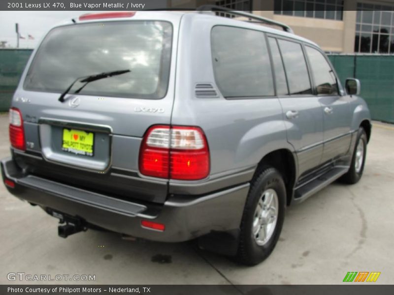 Blue Vapor Metallic / Ivory 2001 Lexus LX 470