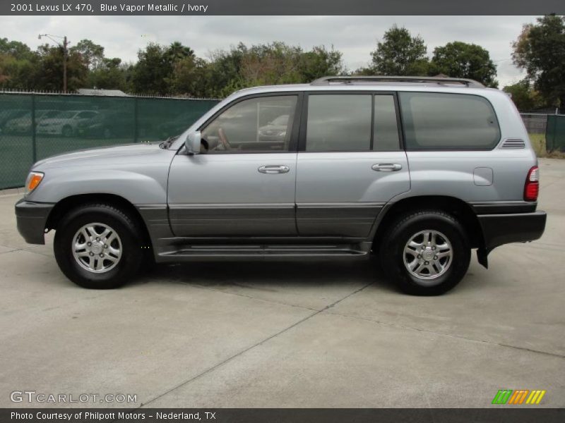 Blue Vapor Metallic / Ivory 2001 Lexus LX 470