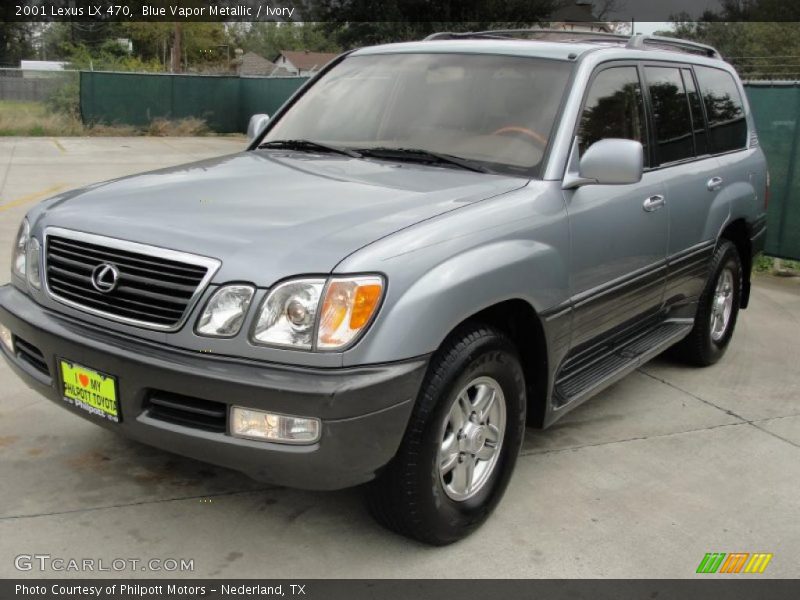 Blue Vapor Metallic / Ivory 2001 Lexus LX 470