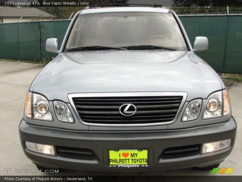 Blue Vapor Metallic / Ivory 2001 Lexus LX 470