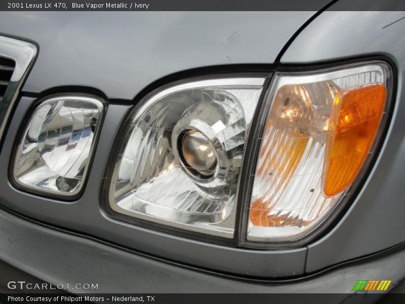 Blue Vapor Metallic / Ivory 2001 Lexus LX 470