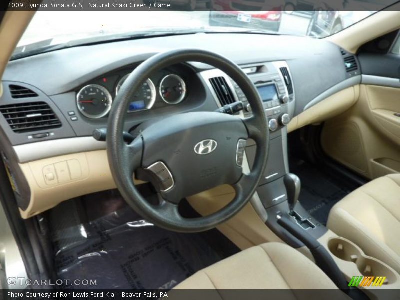 Natural Khaki Green / Camel 2009 Hyundai Sonata GLS