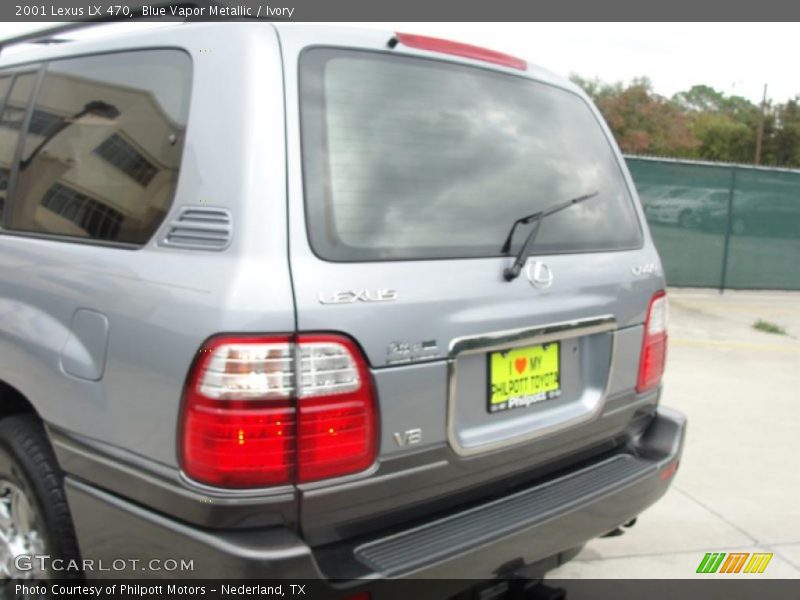 Blue Vapor Metallic / Ivory 2001 Lexus LX 470