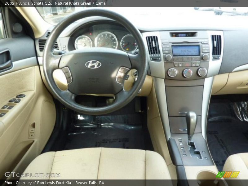 Natural Khaki Green / Camel 2009 Hyundai Sonata GLS