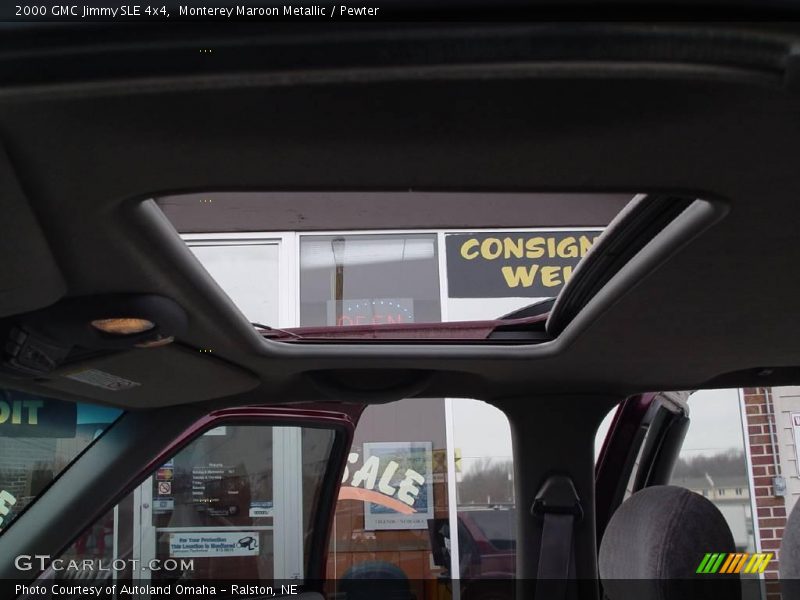 Monterey Maroon Metallic / Pewter 2000 GMC Jimmy SLE 4x4