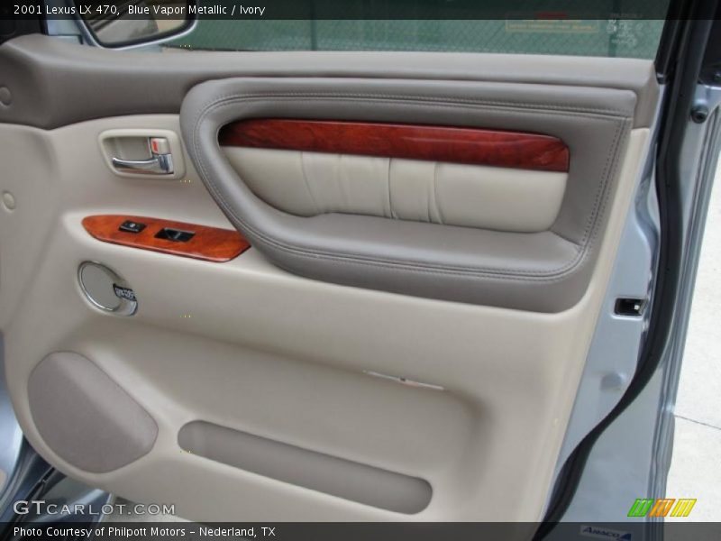 Blue Vapor Metallic / Ivory 2001 Lexus LX 470