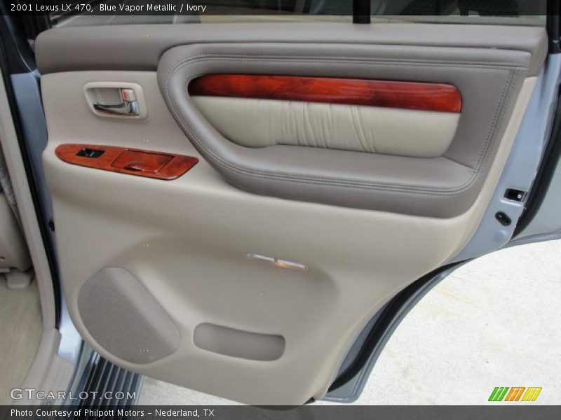 Blue Vapor Metallic / Ivory 2001 Lexus LX 470