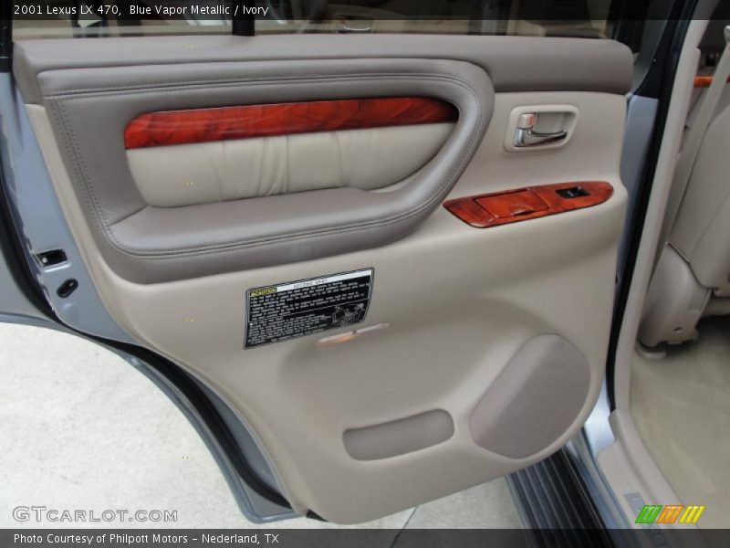 Blue Vapor Metallic / Ivory 2001 Lexus LX 470
