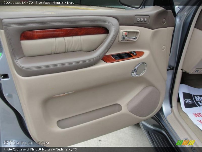 Blue Vapor Metallic / Ivory 2001 Lexus LX 470
