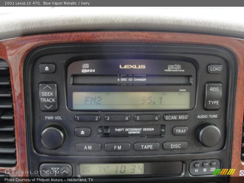 Blue Vapor Metallic / Ivory 2001 Lexus LX 470